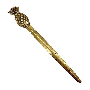 Vintage brass pineapple letter opener